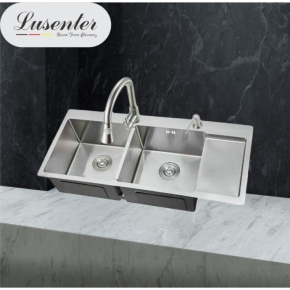  Chậu Rửa Chén Inox Đúc Có Bàn Chờ (BRC15) 1000*480mm