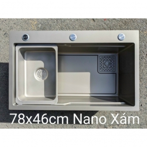 Chậu Rửa Chén 1 Học Nano BRC40 (78*46cm)