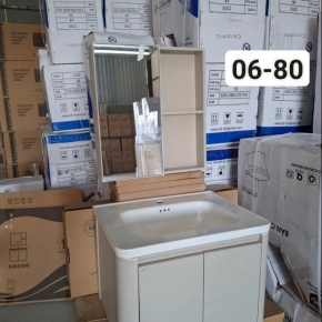 TỦ LAVABO TRẮNG KEM TLVB-0680