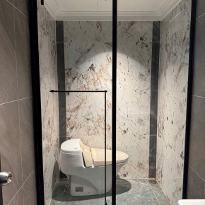 Báo Giá Lắp Đặt Vách Kính Nhà Tắm 135 Độ Theo Kích Thước Yêu Cầu PTK03