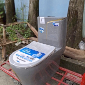 Bồn Cầu Tim Tuyến Xám BC-C2