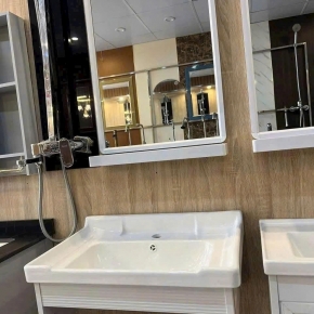 Kệ Treo LaVaBo Kèm Gương Trắng KG-K3 (60*47cm)