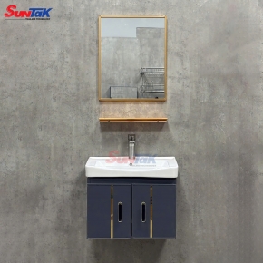 Tủ LaVaBo Xám Gương Viền Vàng TLVB-X3 (50*36cm)