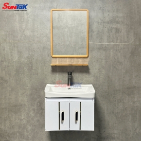 Tủ LaVaBo Trắng Gương Viềng Vàng TLVB-T4 (50*36cm)