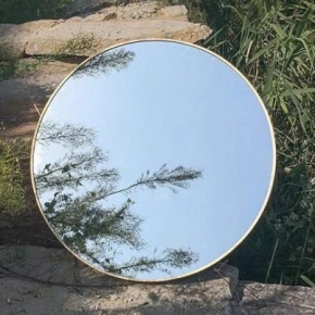 Gương Soi Tròn Viền Inox GS-63