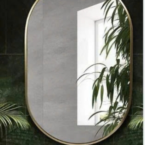 Gương Soi Viền Inox trắng GS-60