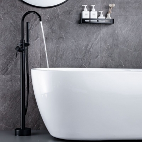 Sen Cây Tròn Đặt Sàn Bồn Tắm Phủ Nano Đen (SSE03)