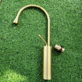 Vòi Lavabo Nóng Lạnh Mạ Vàng Nhám VLB81 