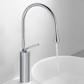 Vòi Cổ Ngỗng Đồng Thau Nóng Lạnh Mạ Chrome VLB83