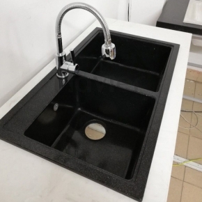 Chậu Đá 2 Học Đen BRC29 (80x50cm)