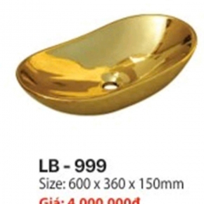 Lavabo Thuyền Đặt Bàn Vàng 999