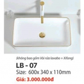 Lavabo Chữ Nhật Đặt Bàn 07