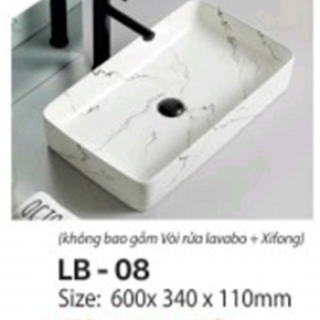 Lavabo Chữ Nhật Đặt Bàn 08