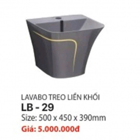 Lavabo Treo Tường Liền Khối 29
