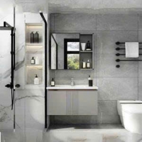 Tủ Lavabo Nhôm Cao Cấp Treo Tường Gương 07