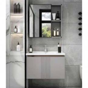 Tủ Lavabo Nhôm Cao Cấp Treo Tường Gương 08