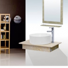 Bộ Lavabo Bàn Đá BĐ-01 – Thiết Kế Sang Trọng, Chất Liệu Bền Bỉ Cho Phòng Tắm Hiện Đại