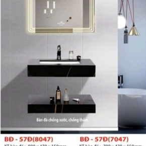 Bàn Đá Lavabo Đá 2 Tầng Chống Xước Chống Thấm 57Đ