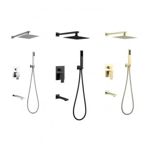 Bộ Sen Tắm Âm Tường 3 Chế Độ Inox 304 Mờ Cao Cấp SSE06