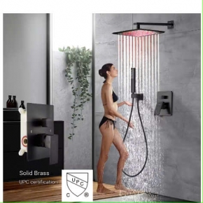 Bộ Sen Tắm Âm Tường Đen 3 Chế Độ Cao Cấp SSE05