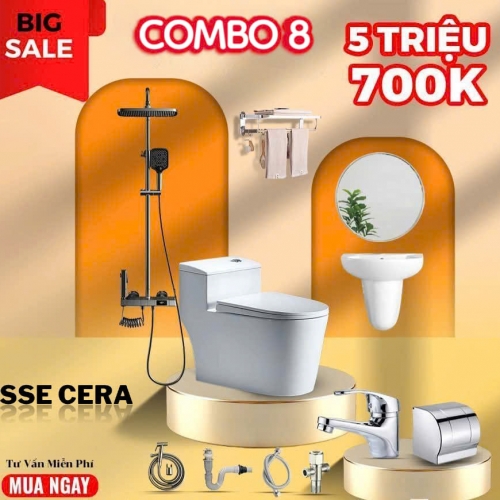 TRỌN BỘ COMBO TBVS SIÊU TIẾT KIỆM 12 MÓN  CB-8