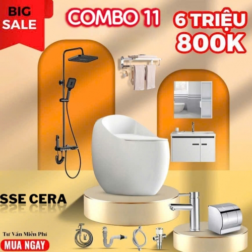TRỌN BỘ COMBO TBVS SIÊU TIẾT KIỆM 12 MÓN  CB-11