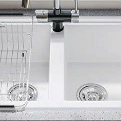 Chậu Chén Đá Trắng 2 Hộc CĐ-06