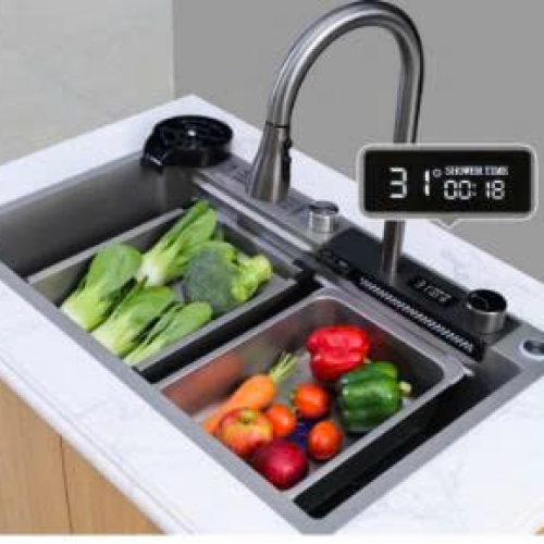 Chậu Rửa Chén 1 Hộc NaNo Sơn Tĩnh Điện 2 Phím (BRC40)