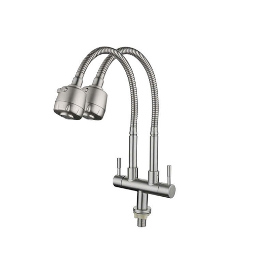 Vòi chén lạnh 2 đầu inox 304 SS04