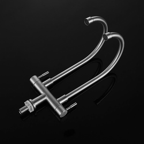 Vòi chén lạnh 2 đầu inox 304 SS04