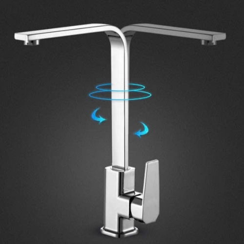 Vòi Rửa Chén Vuông Nóng Lạnh Inox 304 SS06