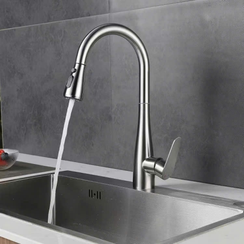 Vòi Rửa Chén Nóng Lạnh Dây Rút Inox 304 SS11