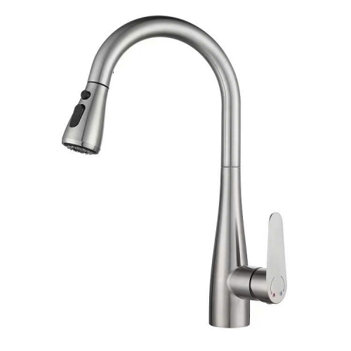 Vòi Rửa Chén Nóng Lạnh Dây Rút Inox 304 SS11