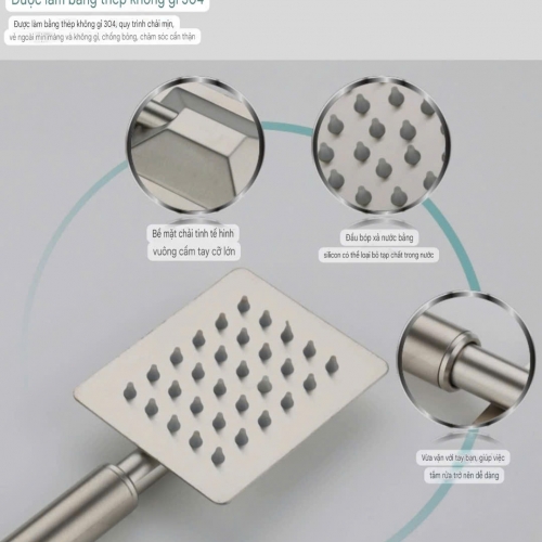 Sen Cây Tắm Đứng Nóng Lạnh Inox 304 Nóng Lạnh SSE14