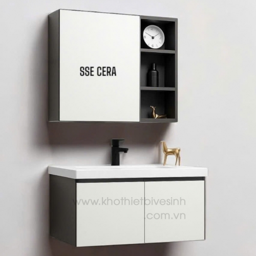 Tủ Lavabo Nhôm Cao Cấp Gương 0102