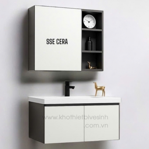 Tủ Lavabo Nhôm Cao Cấp Gương 0102