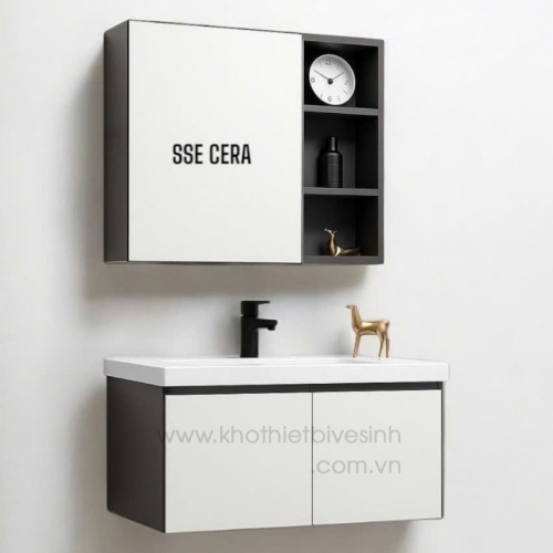 Tủ Lavabo Nhôm Cao Cấp Gương 0102