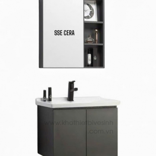 Tủ Lavabo Nhôm Cao Cấp Gương 0304