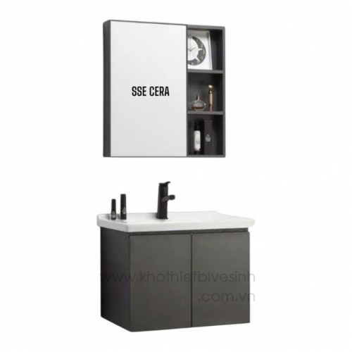 Tủ Lavabo Nhôm Cao Cấp Gương 0304