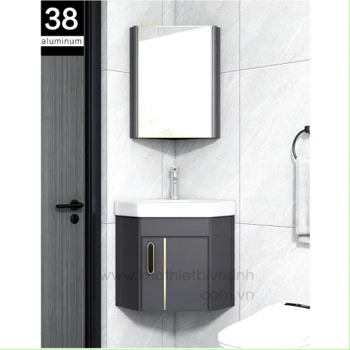 Tủ Lavabo Góc Treo Tường Nhôm 11 – Giải Pháp Tối Ưu Cho Phòng Tắm Nhỏ Gọn