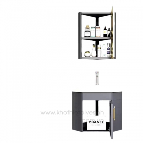 Tủ Lavabo Góc Treo Tường Nhôm 11 – Giải Pháp Tối Ưu Cho Phòng Tắm Nhỏ Gọn