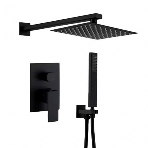 Bộ Sen Tắm Âm Tường Đen 3 Chế Độ Cao Cấp SSE05