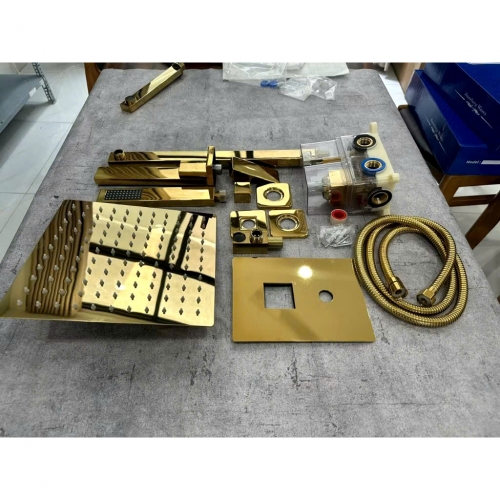 Bộ Sen Tắm Âm Tường Vàng Cao Cấp SSE05
